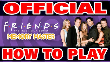 Official How to Play Friends Memory Master Card Game