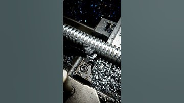 gia công : tiện trục vít me #shorts #mechanical