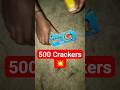 💥500 Crackers testing🧨#shorts #crackers #diwali #patakhe #viral #experiment #youtubeshorts #trending