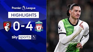 Jota, Nunez both net two as Reds go five clear at the top! | B'mouth 0-4 Liverpool | EPL Highlights image