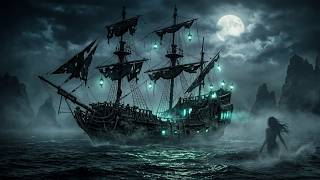 Ghost Pirate Ambience with Haunting Female Vocals | Waves Crashing & Ship Creaking
