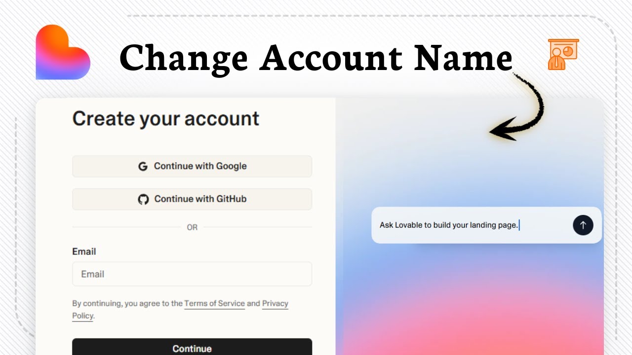 How to change your Lovable AI account name (Identity Edit)