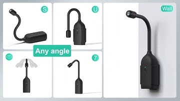 360° Panoramic View Gooseneck Camera 2 Way Audio Can be Shaped in Various Ways Portable Fashionable