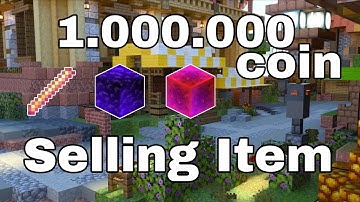 I am selling item and earn money 1 million #minecraft #craftersmcskyblock #craftersmc #1million 