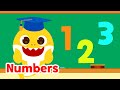 Number songs 120 for kids  learn to count  15minute learning with baby shark