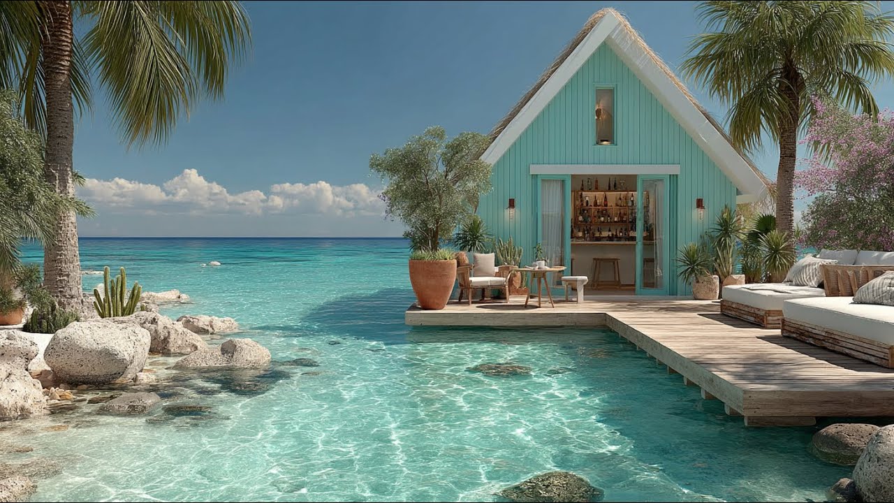 Luxury Ocean View Chillout Music | Ocean View Resort Ambience for Relaxation, Study & Sleep