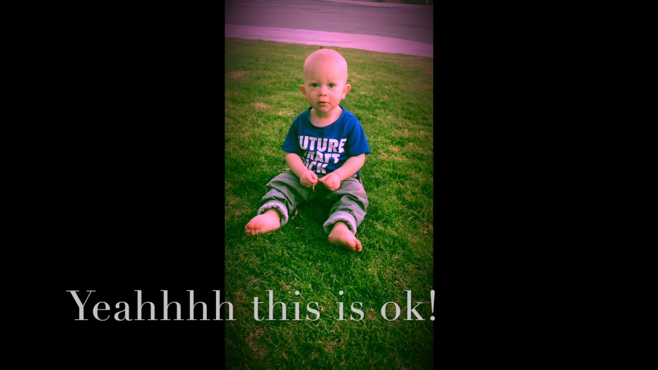 Babies First Reaction To Grass...