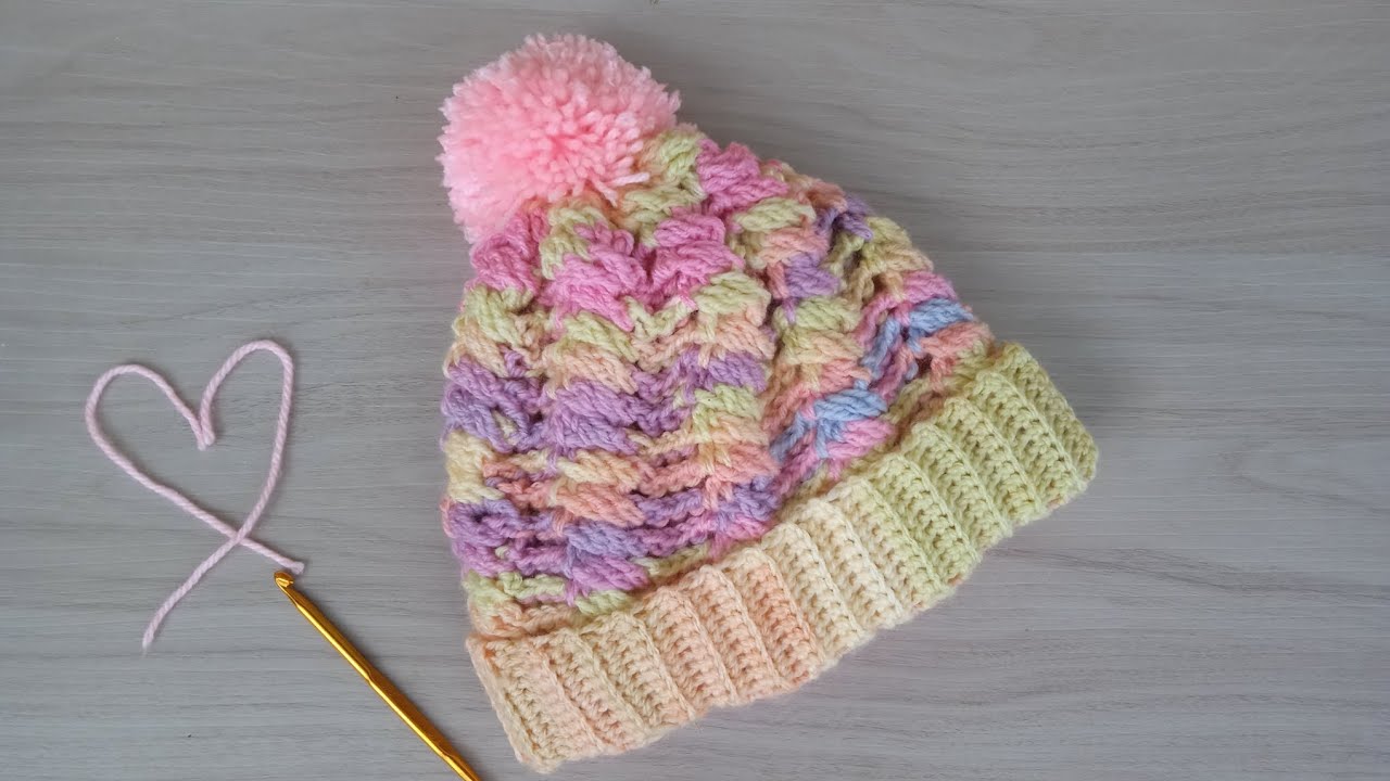 Cómo tejer gorro fácil a crochet 😍Para todas las tallas - YouTube