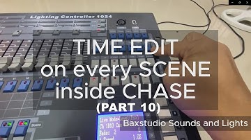 HOW TO PROGRAM LIGHTING CONTROLLER 1024 (Part 10) TIME EDIT