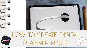 How To Create REALISTIC METAL Digital Planner Rings (PROCREATE TUTORIAL)