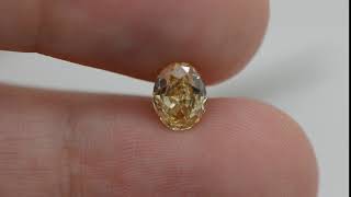 8OV122P1 -Oval Cut 1.22 Carat Fancy Vivid Yellow VS2 Natural Loose Diamond