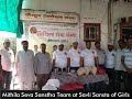 Mss team at savli sansta of girls to distribute daily needed items