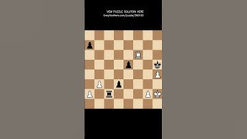 Crushing Endgame Move for Black - #Chess Daily Puzzle