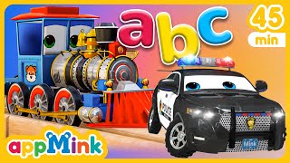 🚂🔠 Choo-Choo ABC Adventures! 🎶Steam Train Builder🚗🔤 #appmink #nurseryrhymes #kidssong #cartoon