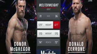 Conor McGregor Vs Donald Cerrone Full Fight HD