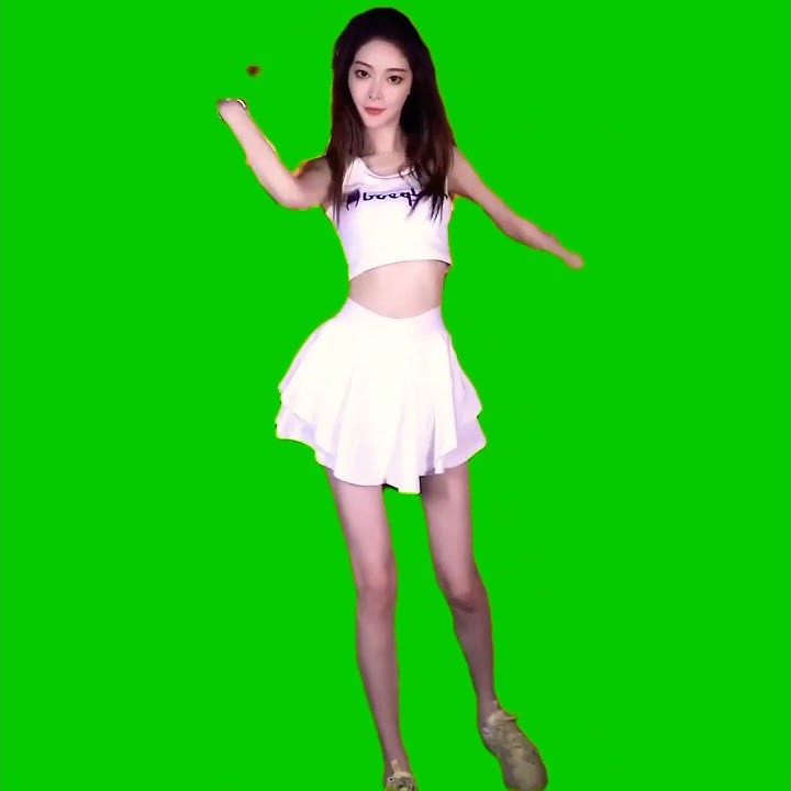 Mentahan Green Screen Cewek Korea joget Tiktok ❗#tiktok #cewekcantik #korea #dance