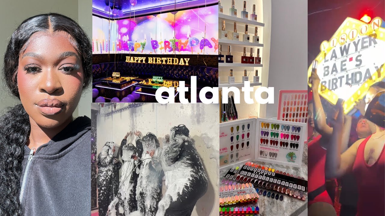 ПУТЕШЕСТВИЕ НА ДЕНЬ РОЖДЕНИЯ В АТЛАНТУ ✈️✨ | Бранч, ночная жизнь и многое другое (видеоблог о пут...