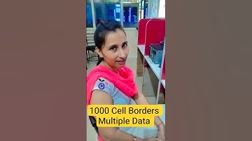 Multiple Data Borders single click  ! How to create multiple borders #shorts #border #excel #ytshort