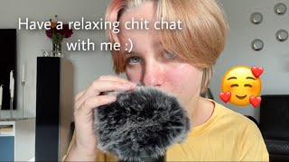 ASMR With Fluffy Mic Cover//Have A Chit Chat With Me