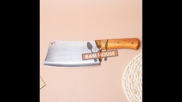 Dao đại chặt xương cán gỗ inox cực bén cao cấp DX02 | Gia Dụng BamBam