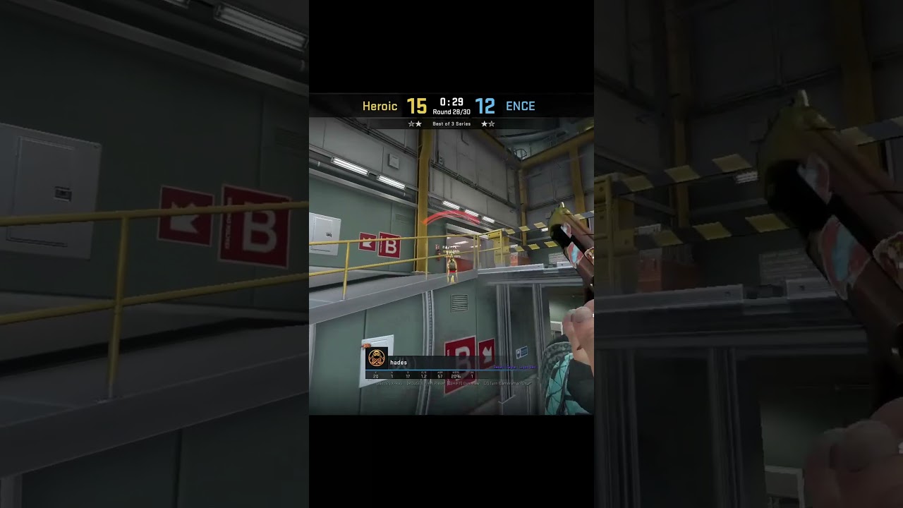 ENCE hades Outplays Heroic With Bait Steps CS:GO 