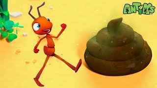 Joey Loves Kicking Up a Stink!  |  Antiks  | Funny Cartoons for Kids | Moonbug