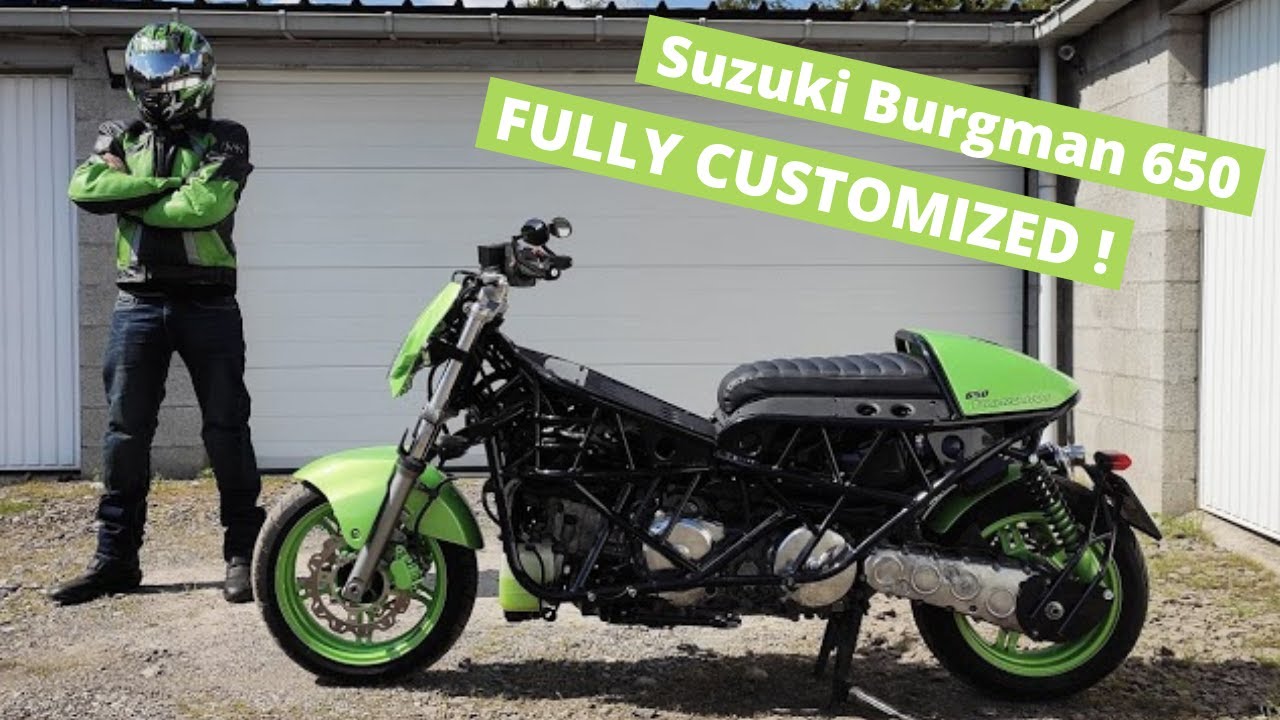 Epic transformation of my Suzuki Burgman 650 scooter - YouTube