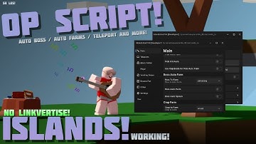 [Op Script 💰] Islands Script 🔥 No Linkvertise! Auto Boss! Auto Farm - Copy Option - No Key! 🔥 (2024)