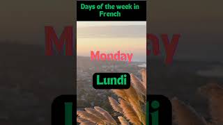 Days of the week in French | English to French translation | Basic vocabulary learning video