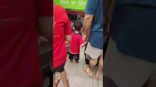 Learning to use escalator 😍😍#shorts #youtubeshorts part-3