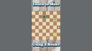 Learn How to CHECKMATE with 2 ROOKS #shorts #checkmate #chess