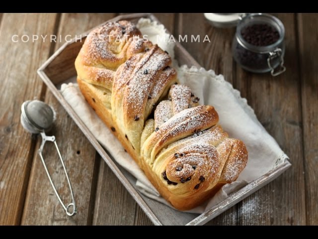 Treccia di pan brioche al cioccolato - Una Famiglia in Cucina