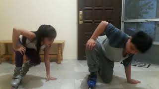 Roller blading at home | Eric's first time to rollerblade