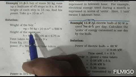 CLASS 9_WOTK AND ENERGY EXAMPLE PROBLEM 11.8