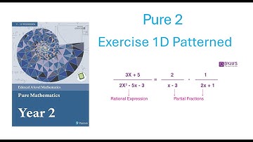 A level Edexcel Maths Pure 2 exercise 1D PATTERNED (Algebraic Methods)