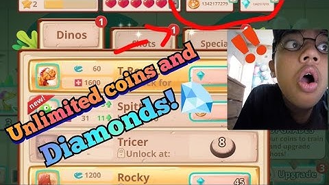 Unlimited coins and Diamonds!/Dino bash/#4
