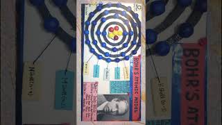 neils bohrs atomic structure ⚛️⚛️    atomic modelcardboardcrafts projects