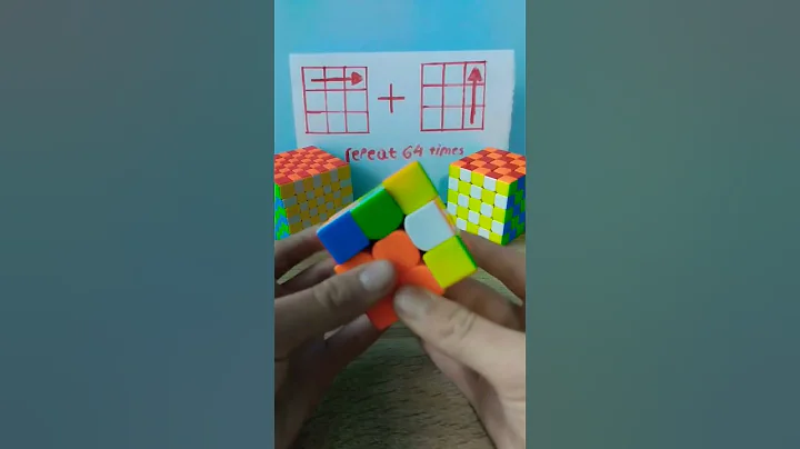 3x3 Rubiks Cube Solved In 2 Moves 😱#shorts #cubing