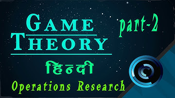 Game Theory Basics-2 Saddle Point