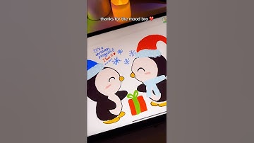 cute chaos but I LOVE it 🐧✨App: Drawly #drawly #multiplayergames #teamwork #ipad #lassoart