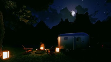 📖 Surah Ibrahim by Adel Al-Kalbani 🔥 Peaceful Campfire Night | سورة إبراهيم مع أصوات نار المخيم