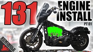 Harley 131Ci Engine Install Stage 4 Softail Pt 01