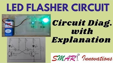 LED Flasher DIY | Circuit Diag. with Explanation | Astable Multivibtator using Transistors