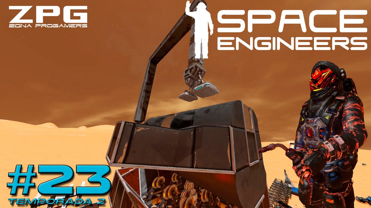 Space Engineers T2 #23 | Grúa automática | Gameplay Español - YouTube