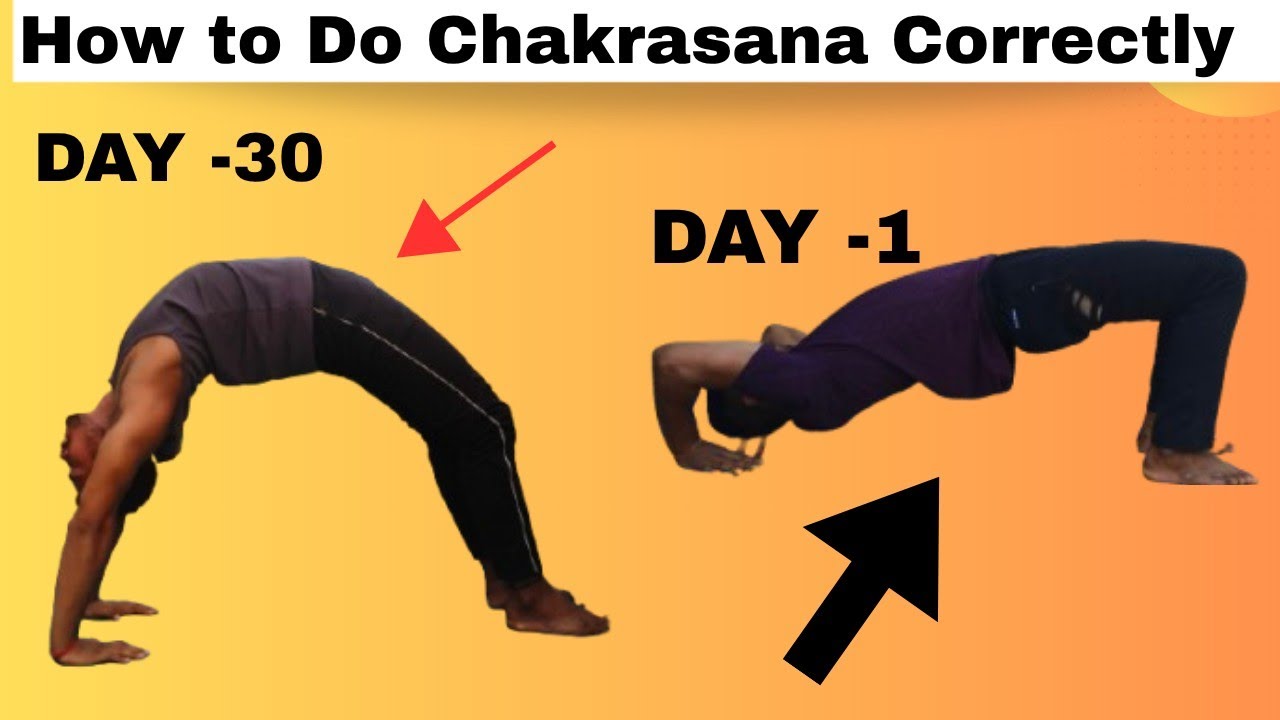 Chakrasana Transformation in 30 Days 🧘‍♂️ | Wheel Pose Progress | How to Do Chakrasana Correctly |