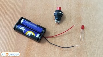 How to connect LED with Push Switch - LED Push Switch tutorial