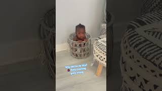 Potty training gone wrong 😂 why! That is not the potty Sir #funny #fyp