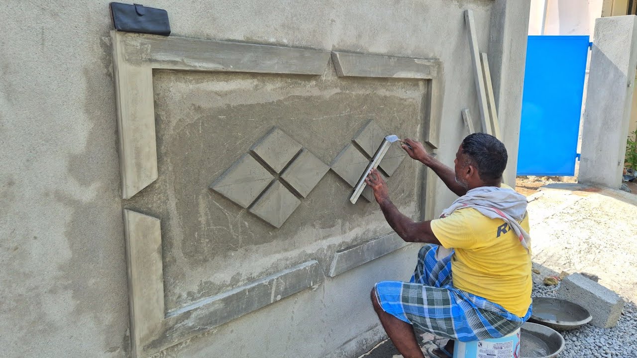 Techniques of Plastering _Compoud wall Border Design Plastering ...
