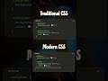 Traditional CSS VS Modern CSS