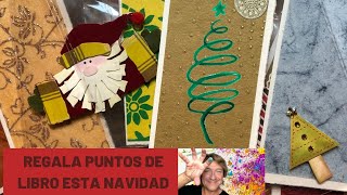 Puntos de libro navideños - SCRAPBOOK con Albert M Dorca ink